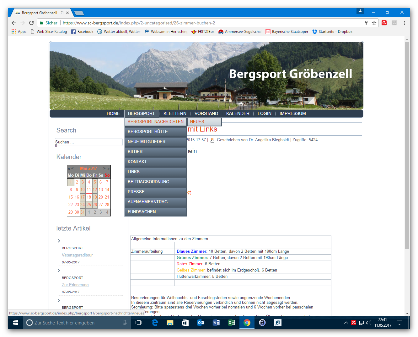 Homepage Bergsport